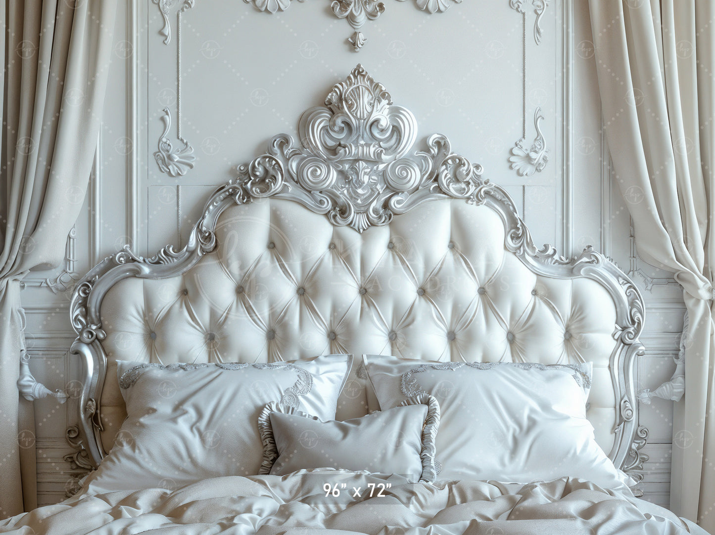 Regal Ivory Bedroom Backdrop