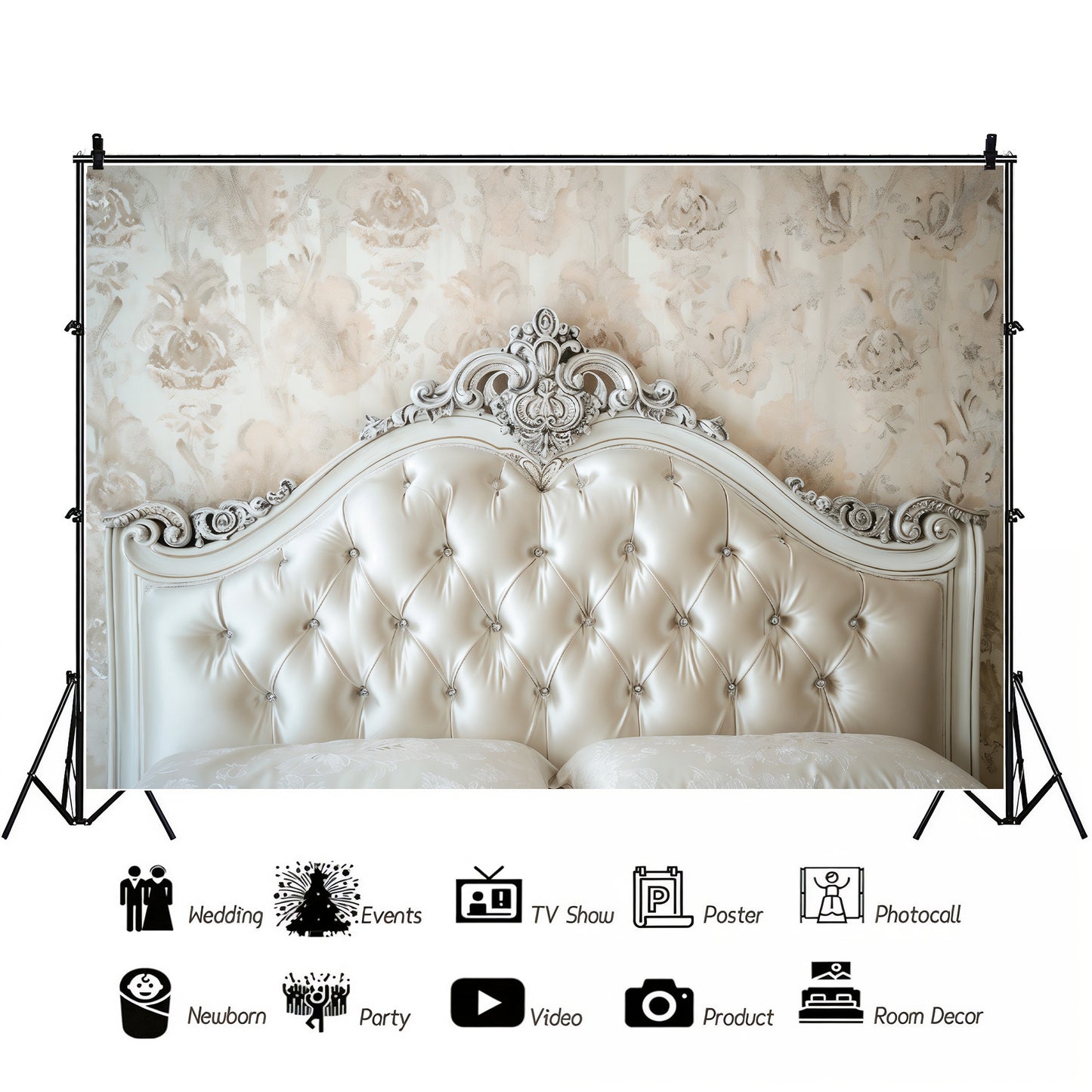 Vintage Ivory Elegance Backdrop