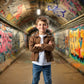 Urban Graffiti Tunnel Backdrop