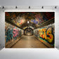 Urban Graffiti Tunnel Backdrop