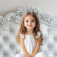 Regal White Tufted Headboard Backdrop