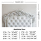 Regal White Tufted Headboard Backdrop