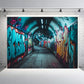 Graffiti Underground Passage Backdrop