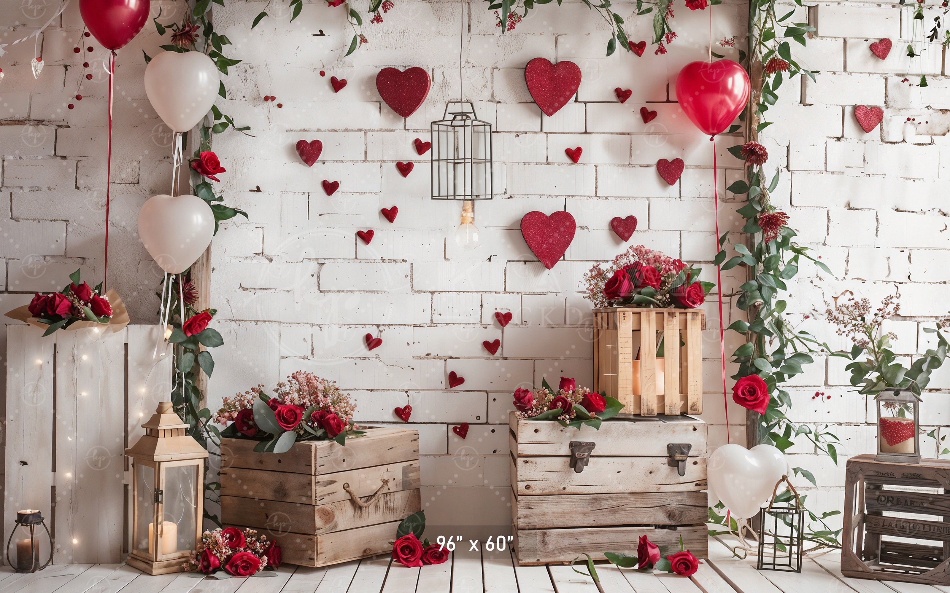 Rustic Valentine’s Day Love Backdrop