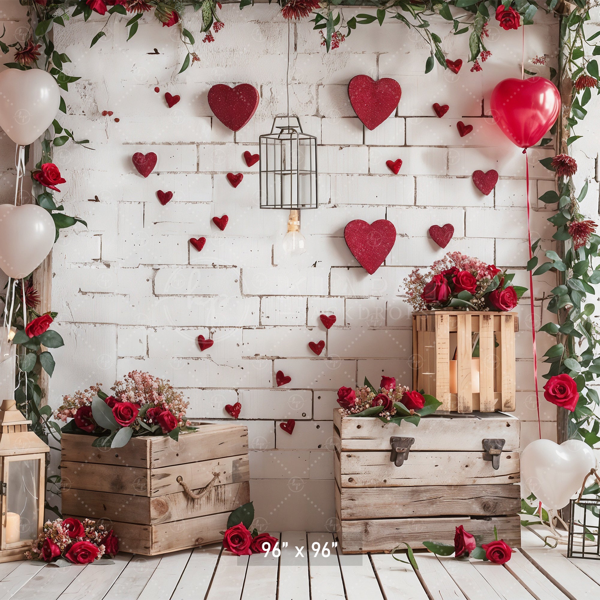 Rustic Valentine’s Day Love Backdrop