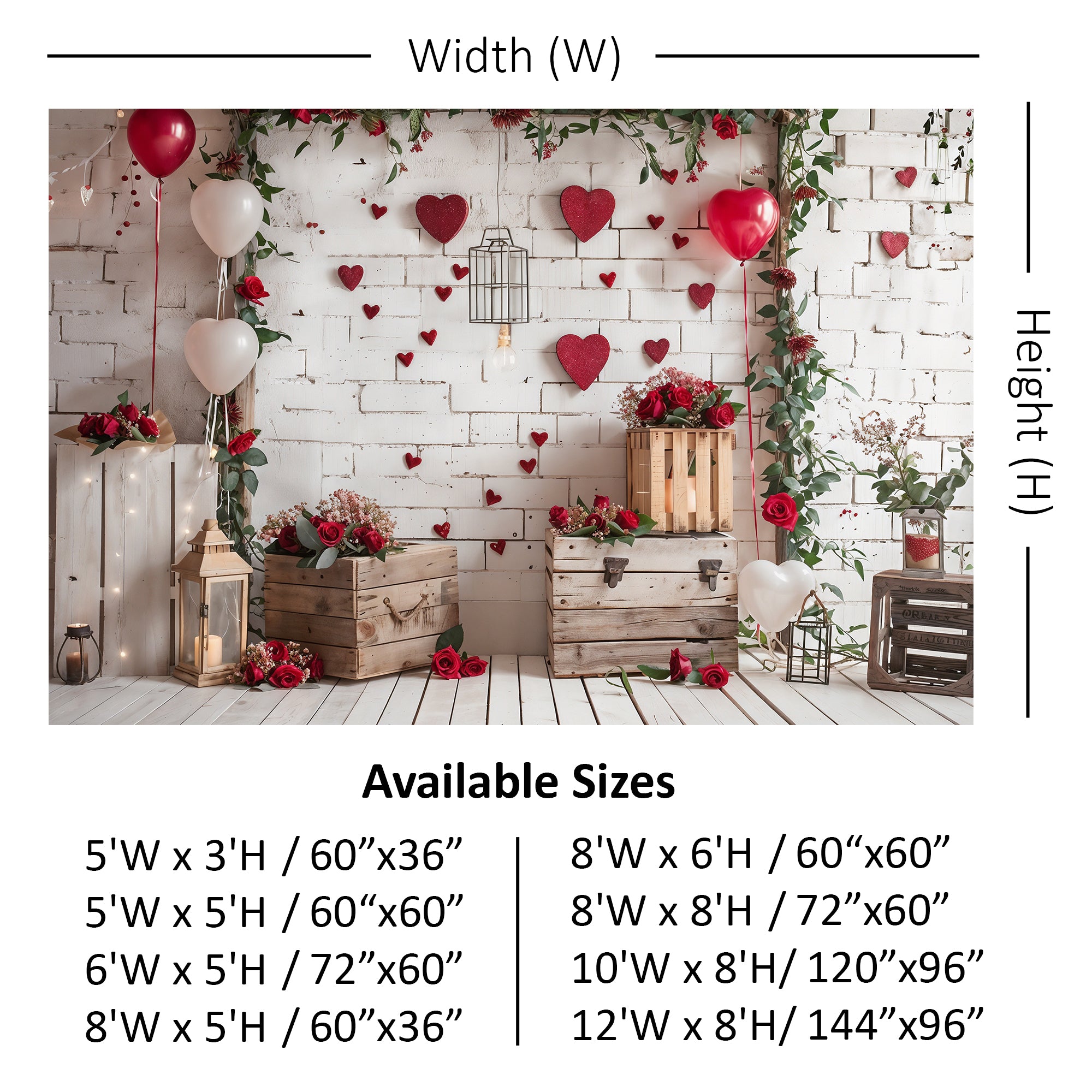 Rustic Valentine’s Day Love Backdrop