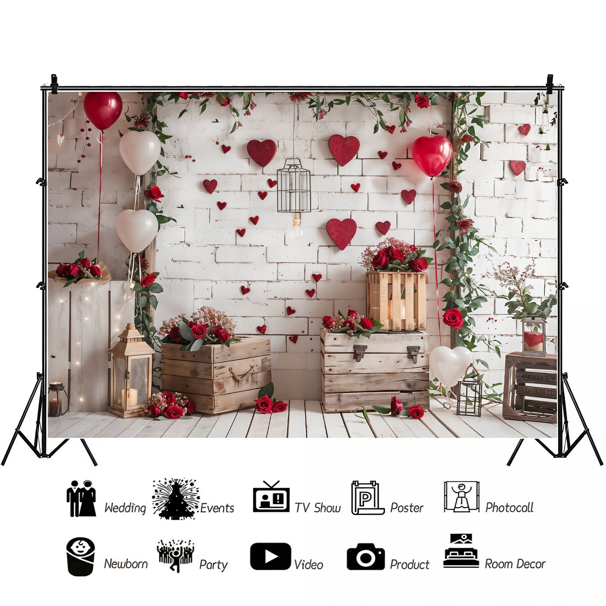 Rustic Valentine’s Day Love Backdrop