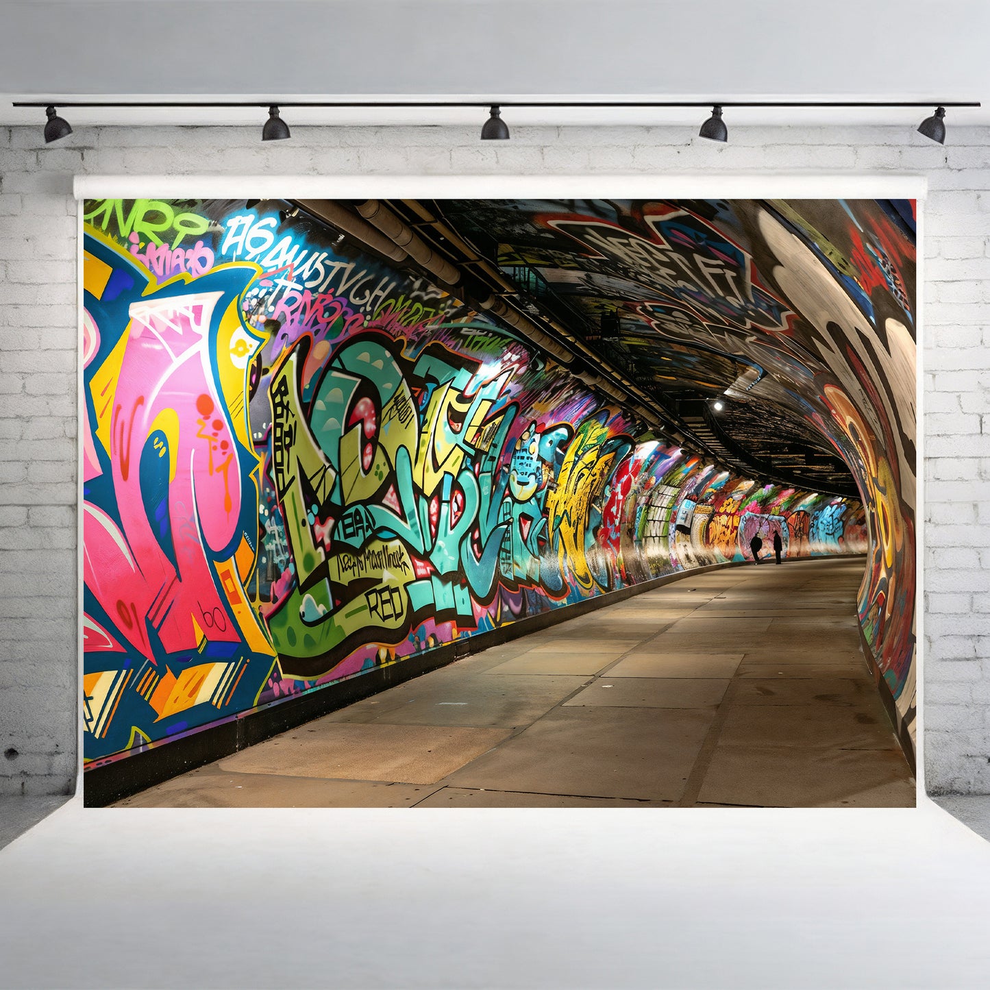 Urban Graffiti Tunnel 2 Backdrop