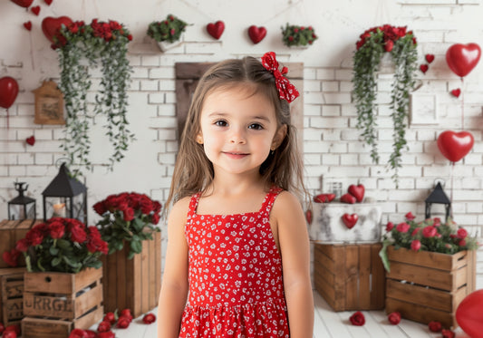 Rustic Love Affair Valentine Backdrop