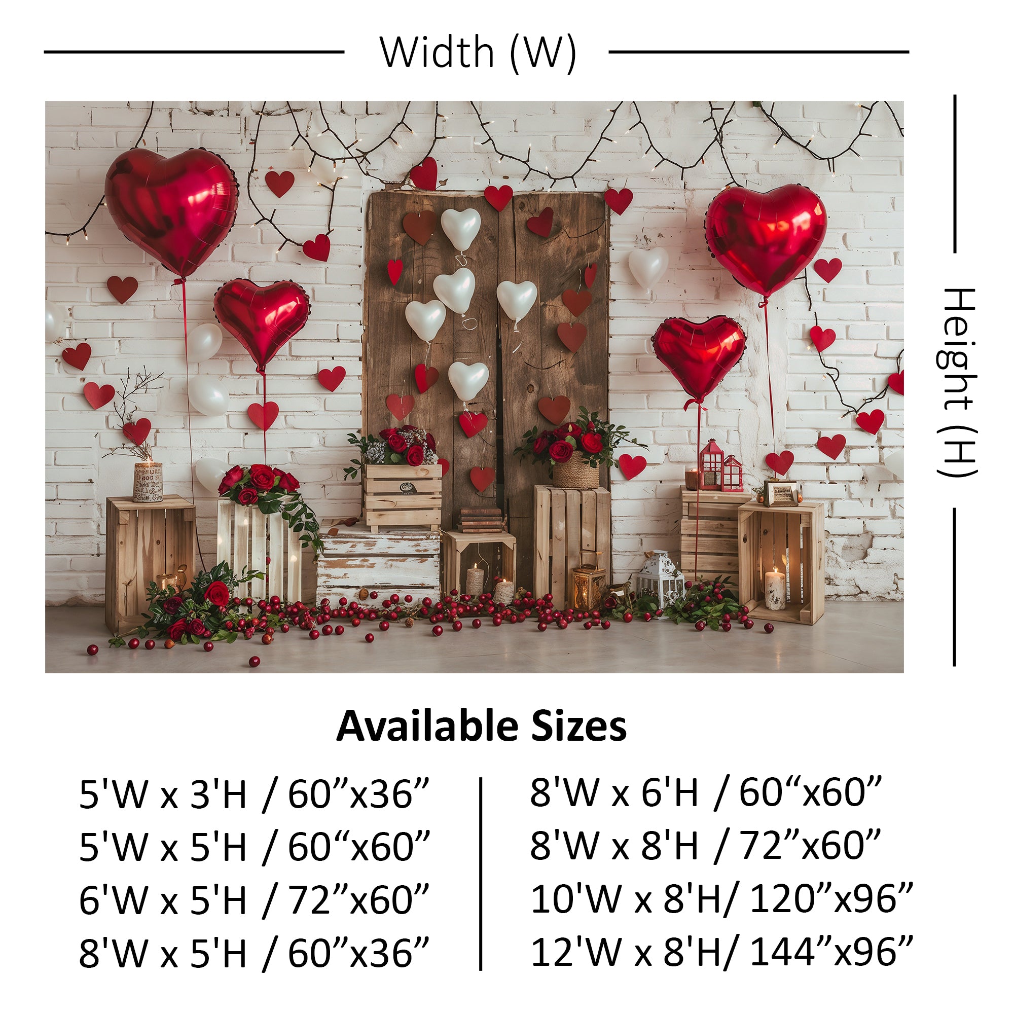 Heartfelt Romance Backdrop