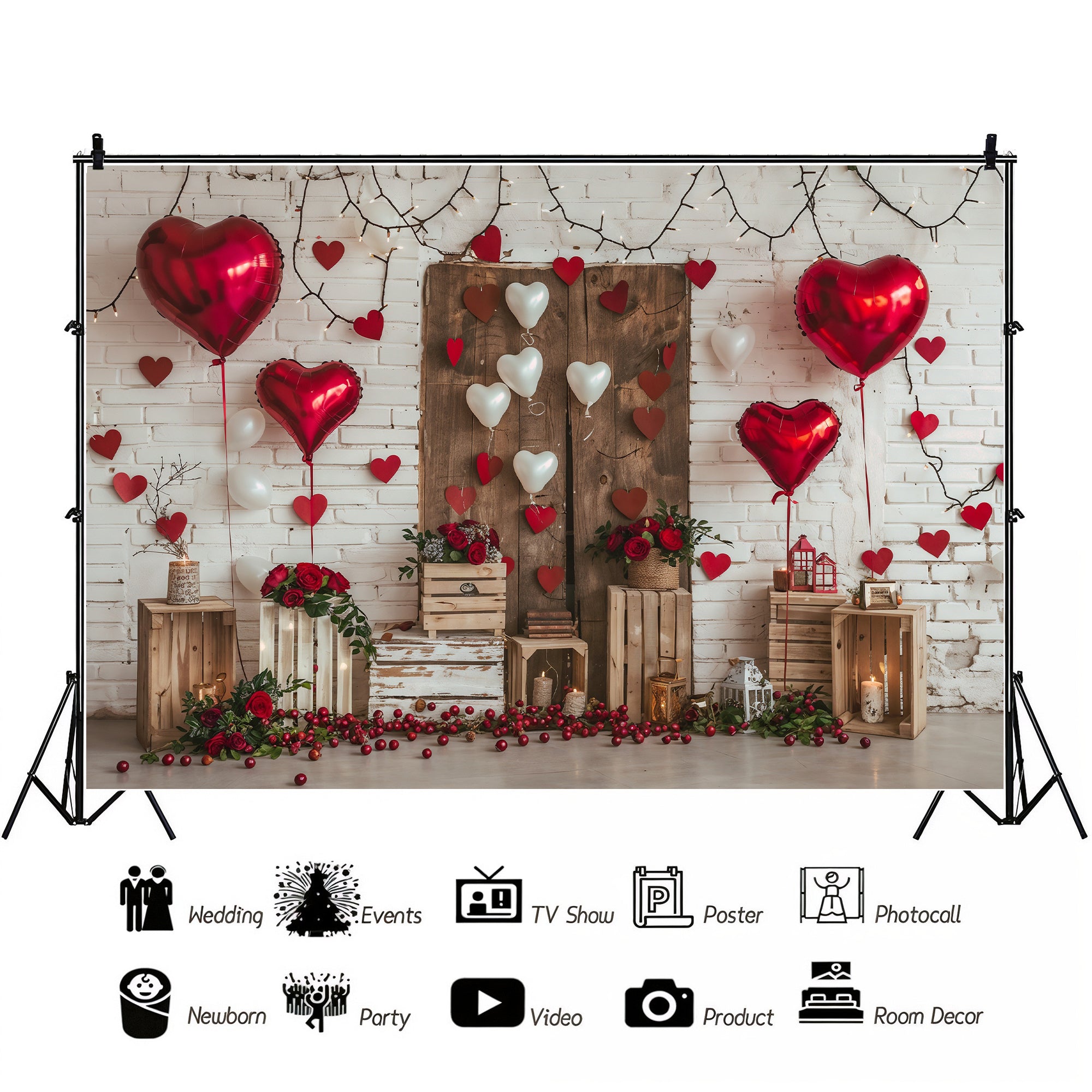 Heartfelt Romance Backdrop
