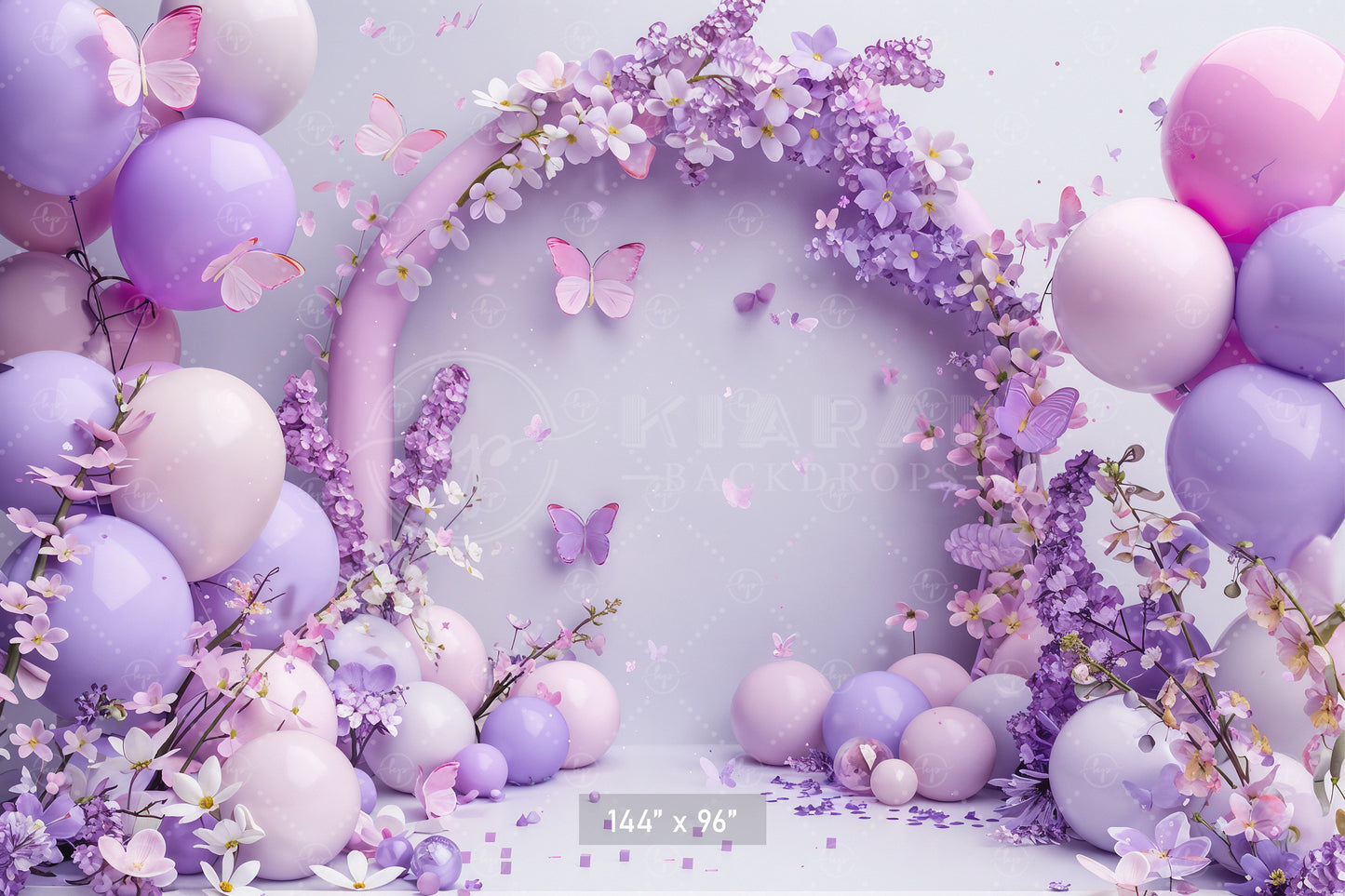 Butterfly Blossom Arch Backdrop