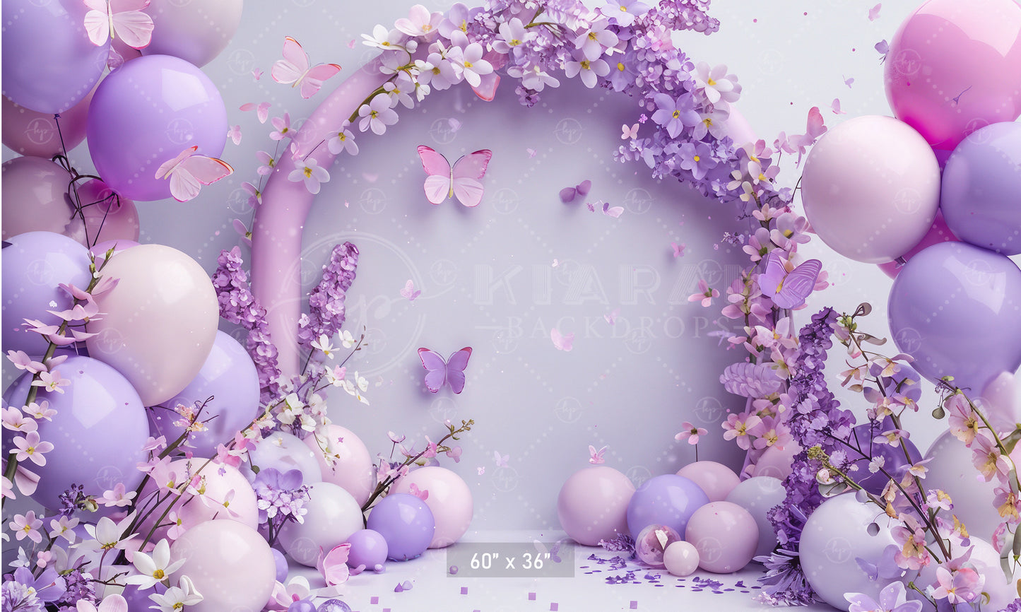 Butterfly Blossom Arch Backdrop