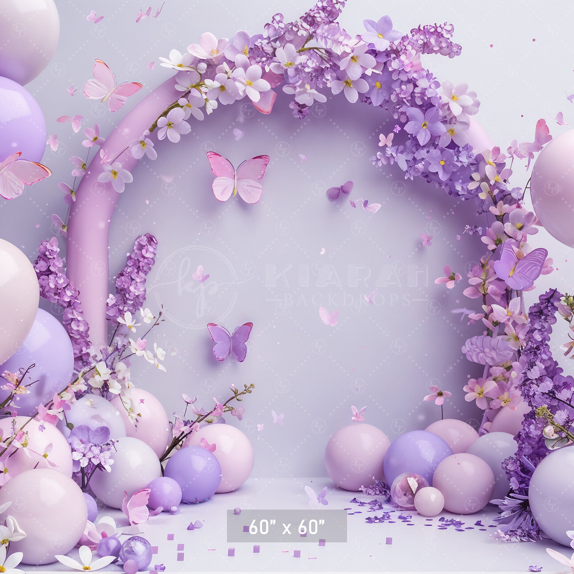Butterfly Blossom Arch Backdrop