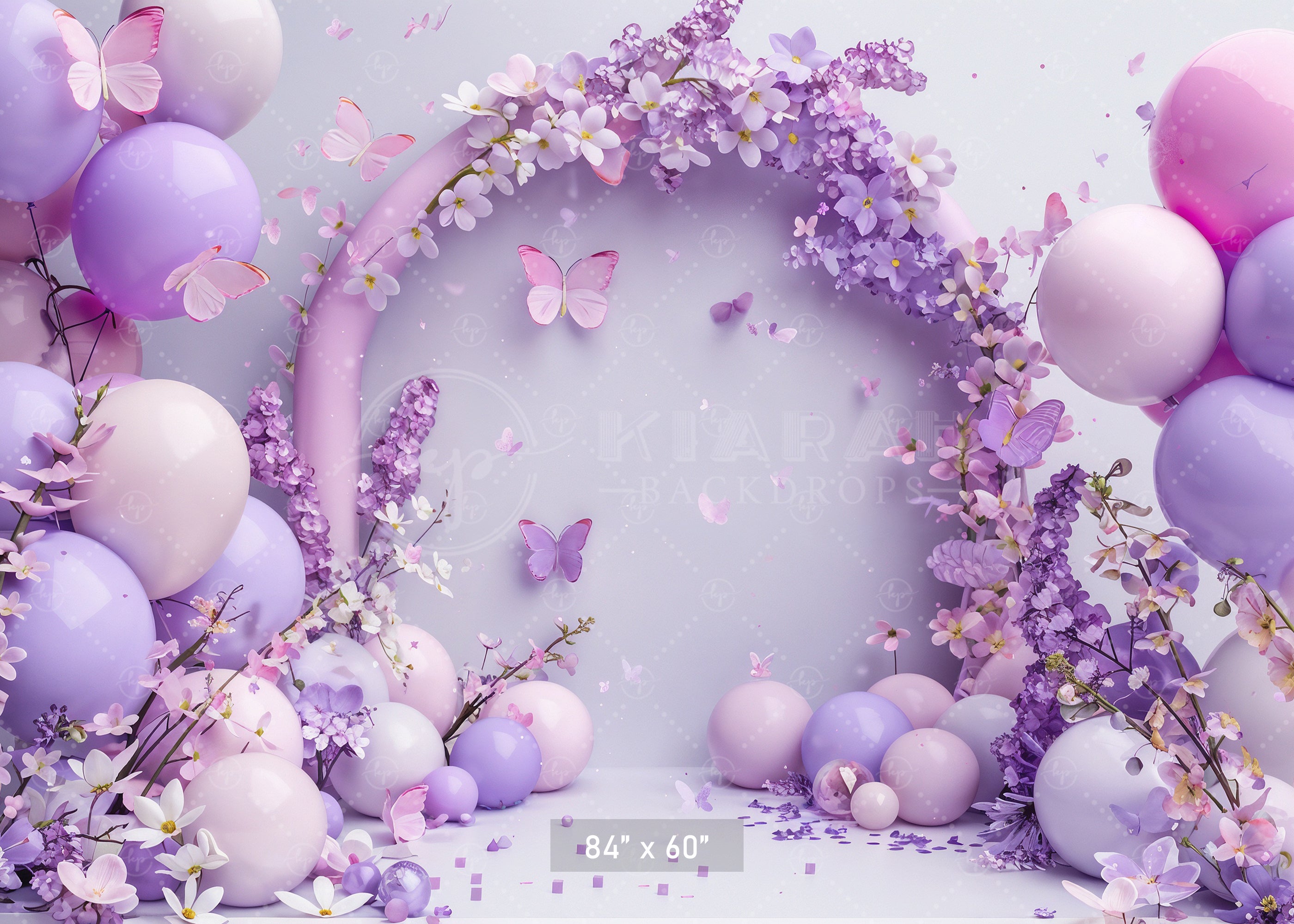 Butterfly Blossom Arch Backdrop