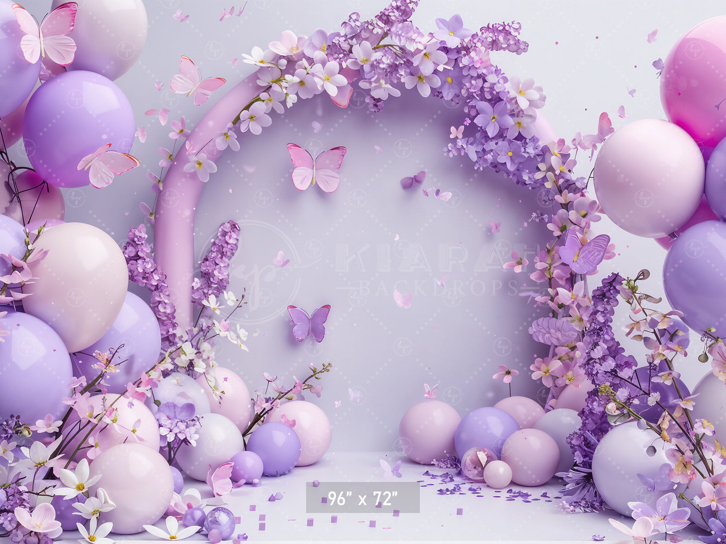 Butterfly Blossom Arch Backdrop