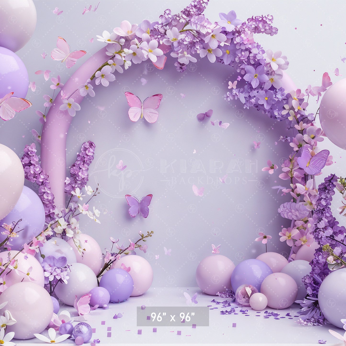 Butterfly Blossom Arch Backdrop