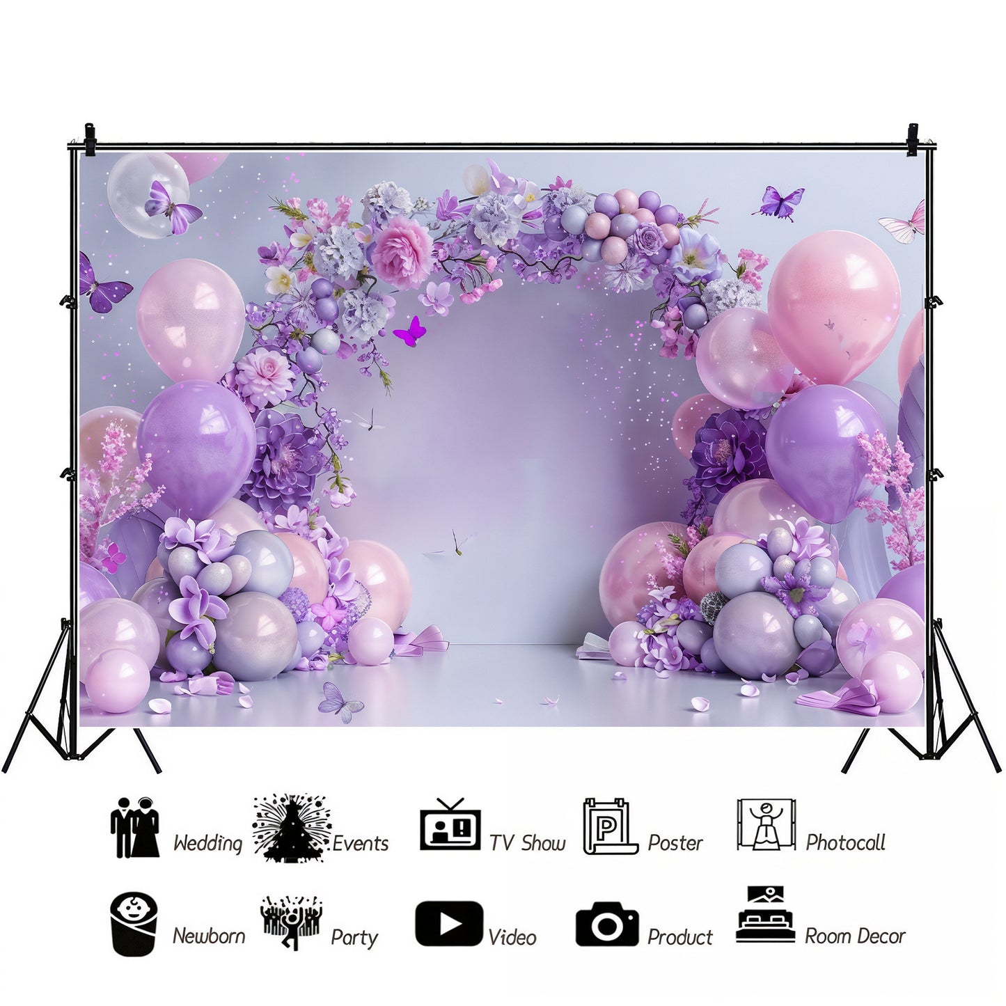 Enchanted Blossom Arch Backdrop