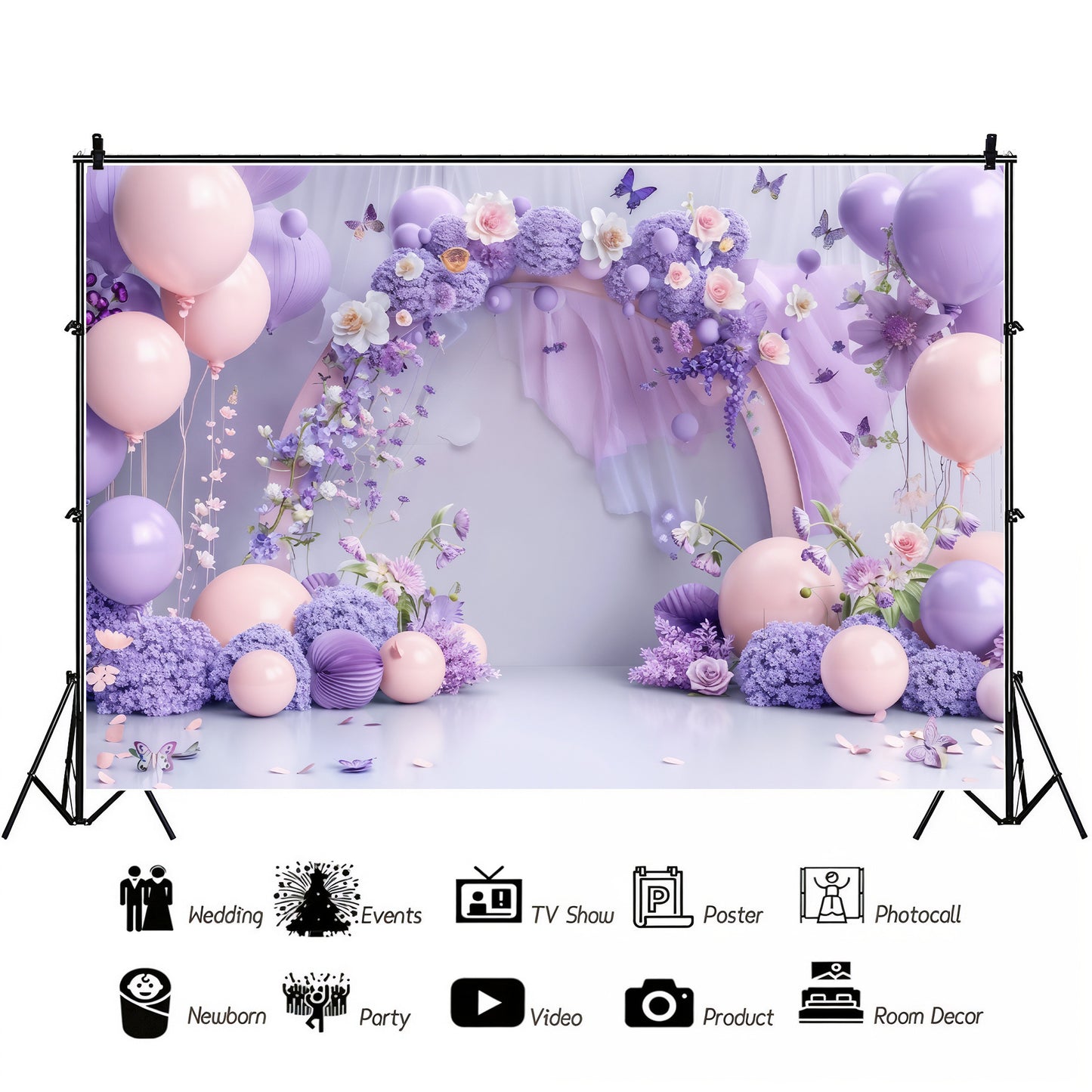 Lavender Dream Arch Backdrop