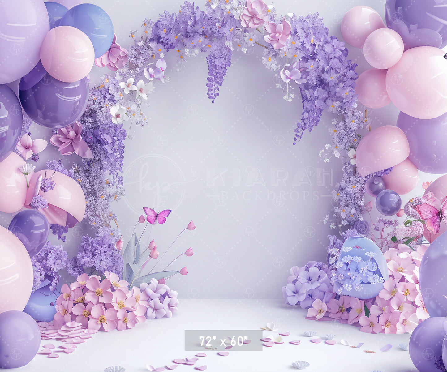 Lavender Butterfly Bliss Backdrop