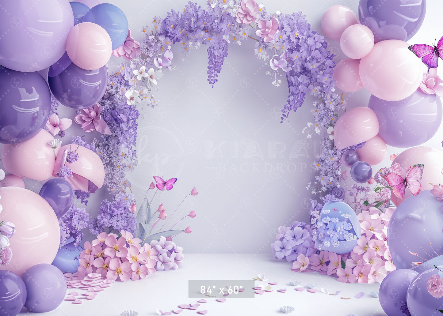 Lavender Butterfly Bliss Backdrop