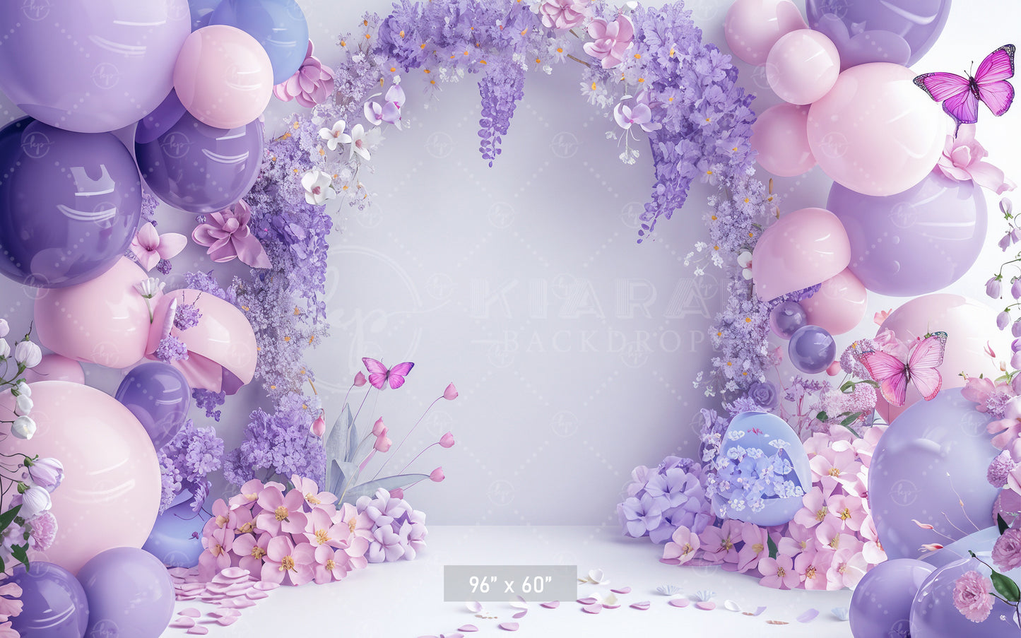 Lavender Butterfly Bliss Backdrop