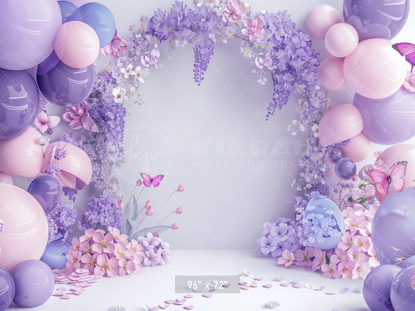 Lavender Butterfly Bliss Backdrop