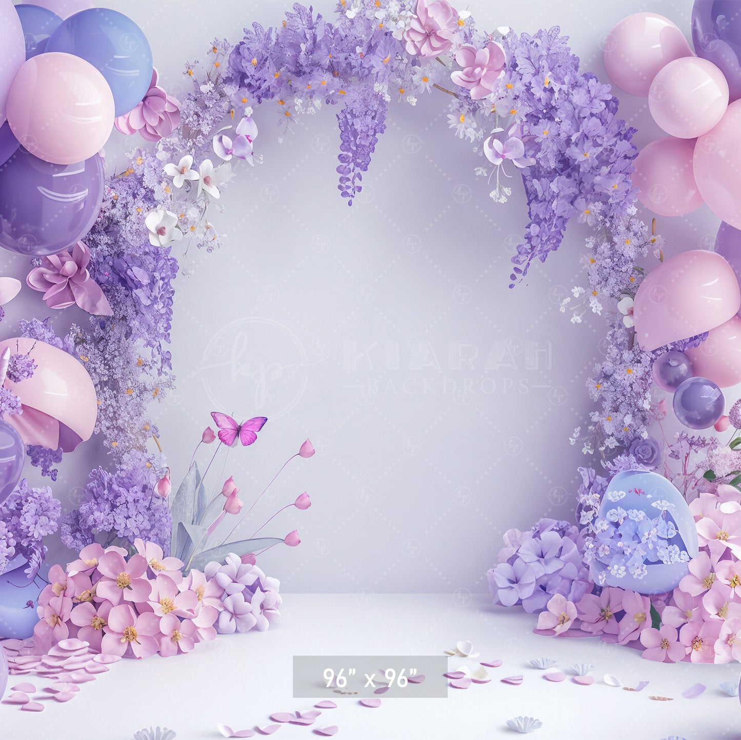 Lavender Butterfly Bliss Backdrop