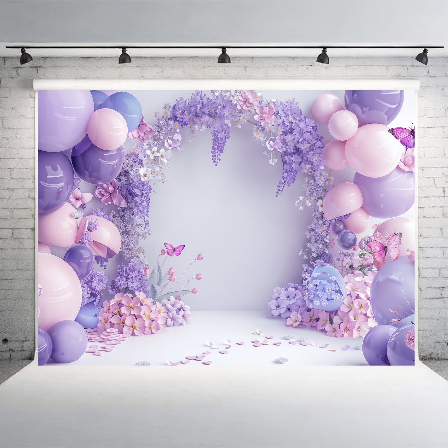 Lavender Butterfly Bliss Backdrop