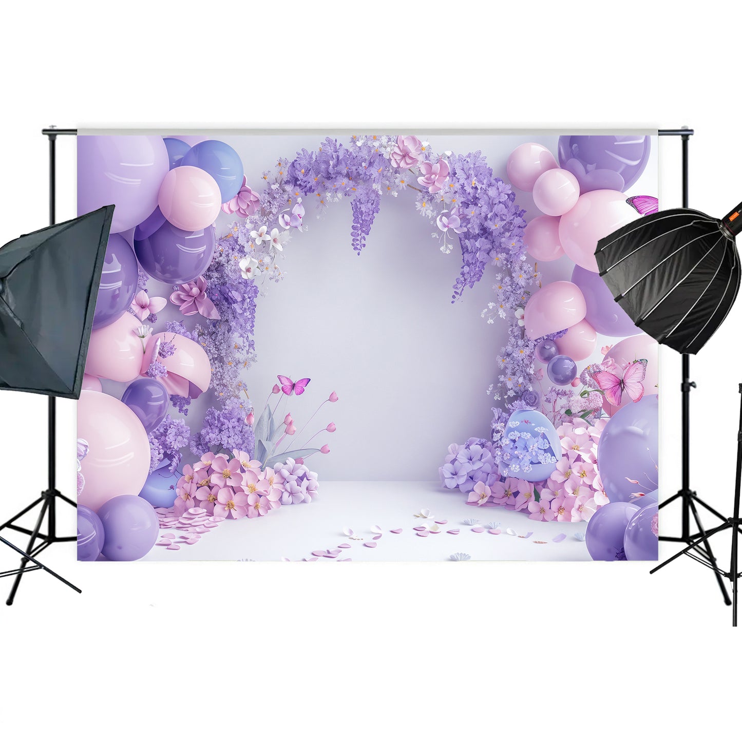 Lavender Butterfly Bliss Backdrop