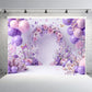 Floral Butterfly Haven Backdrop