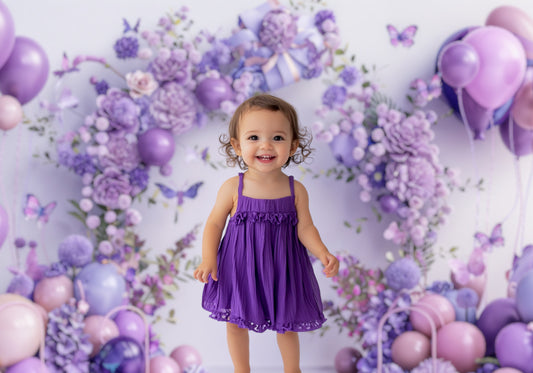 Serene Lavender Arch Backdrop