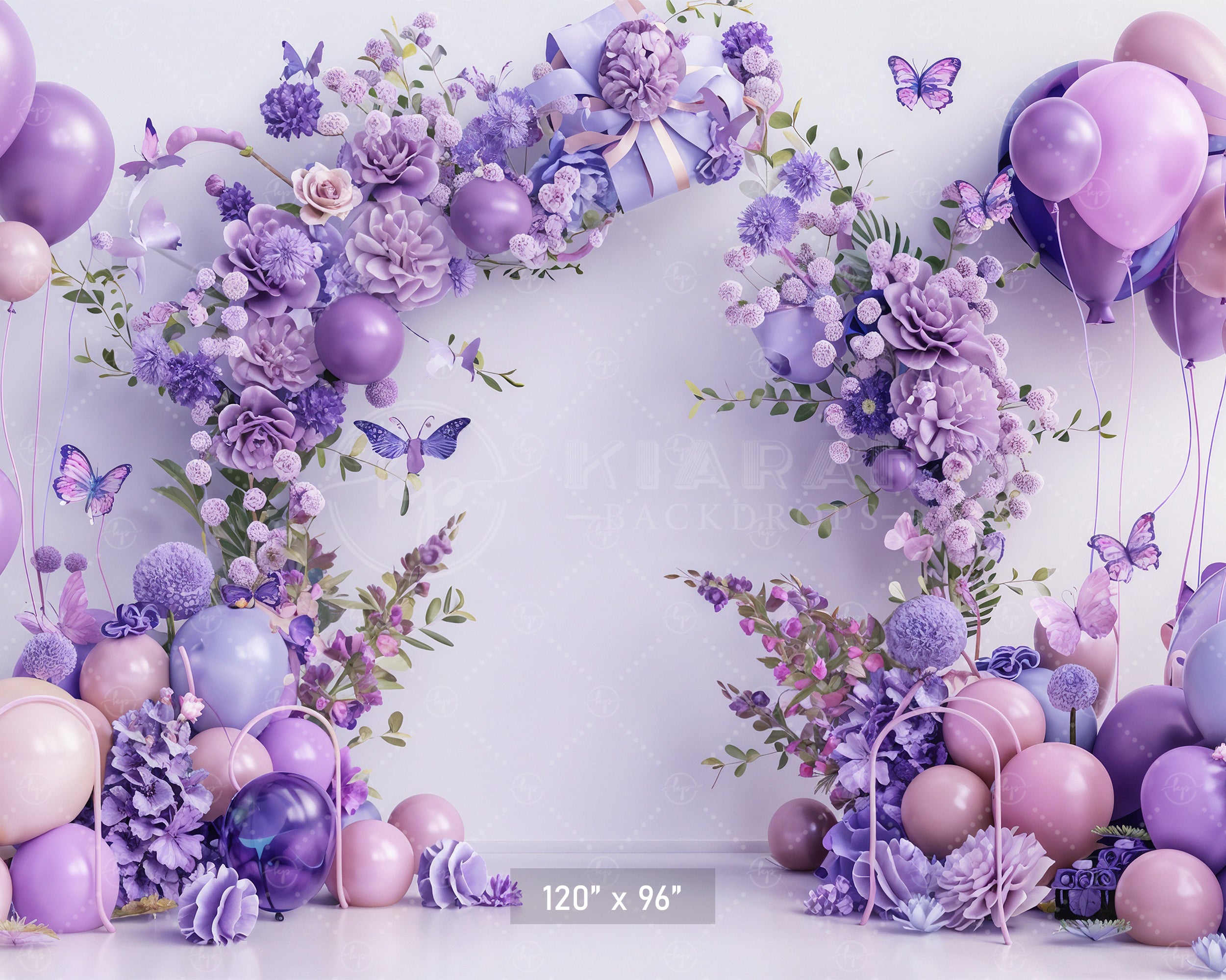 Serene Lavender Arch Backdrop