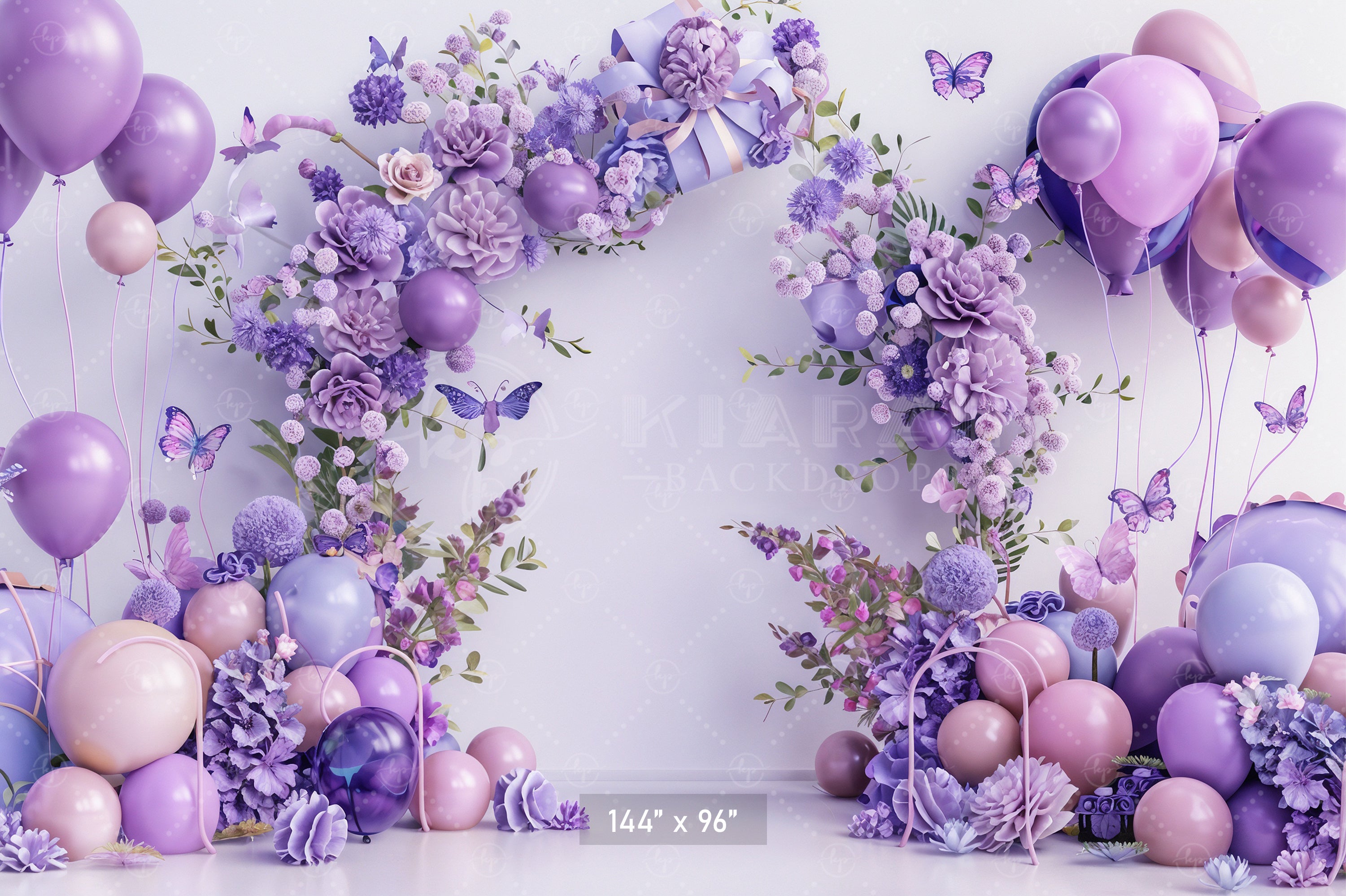 Serene Lavender Arch Backdrop