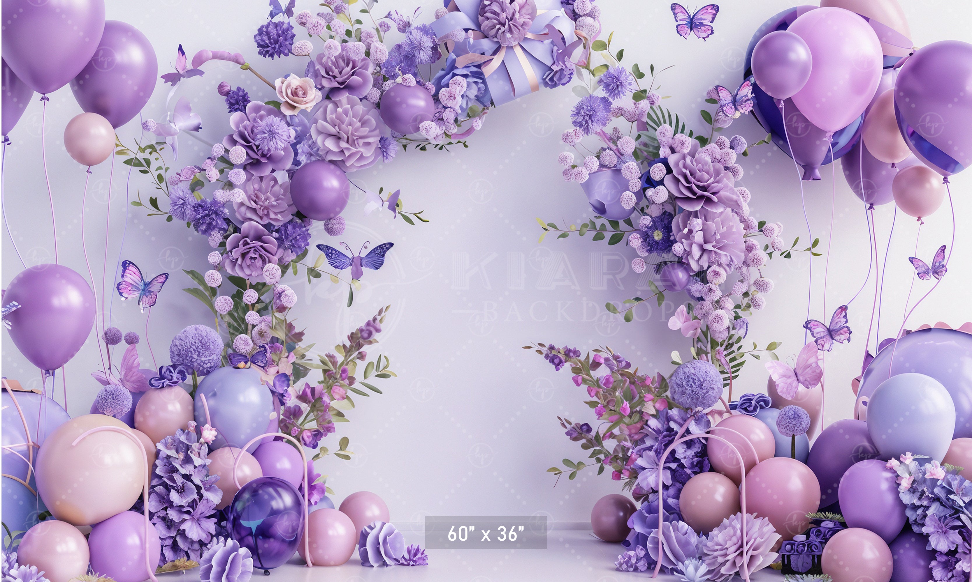 Serene Lavender Arch Backdrop