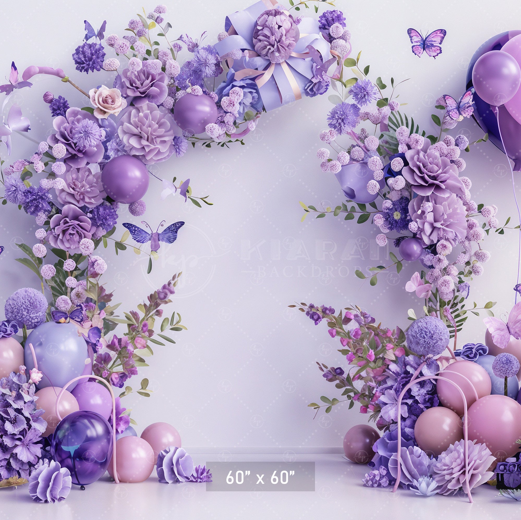 Serene Lavender Arch Backdrop