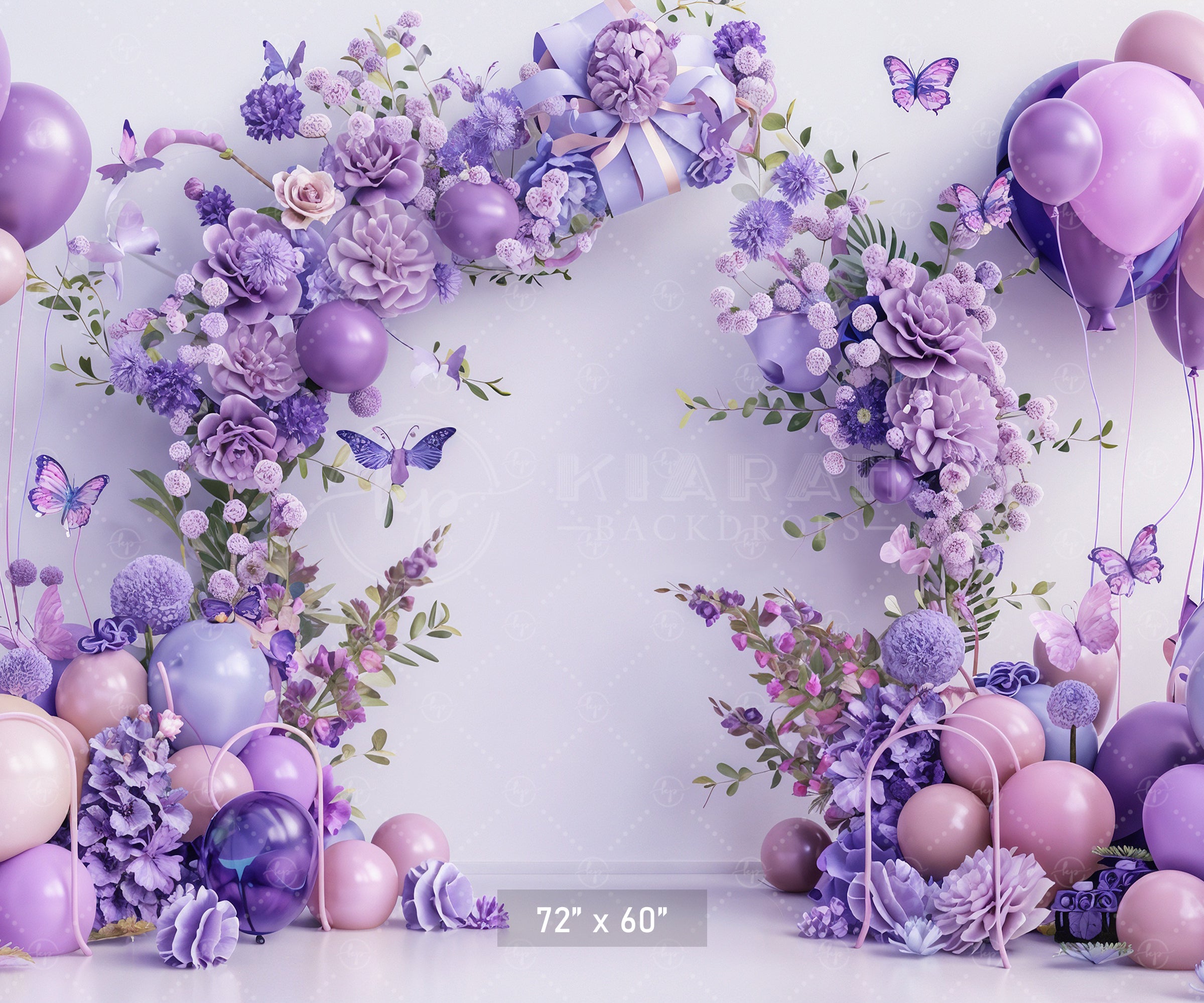 Serene Lavender Arch Backdrop