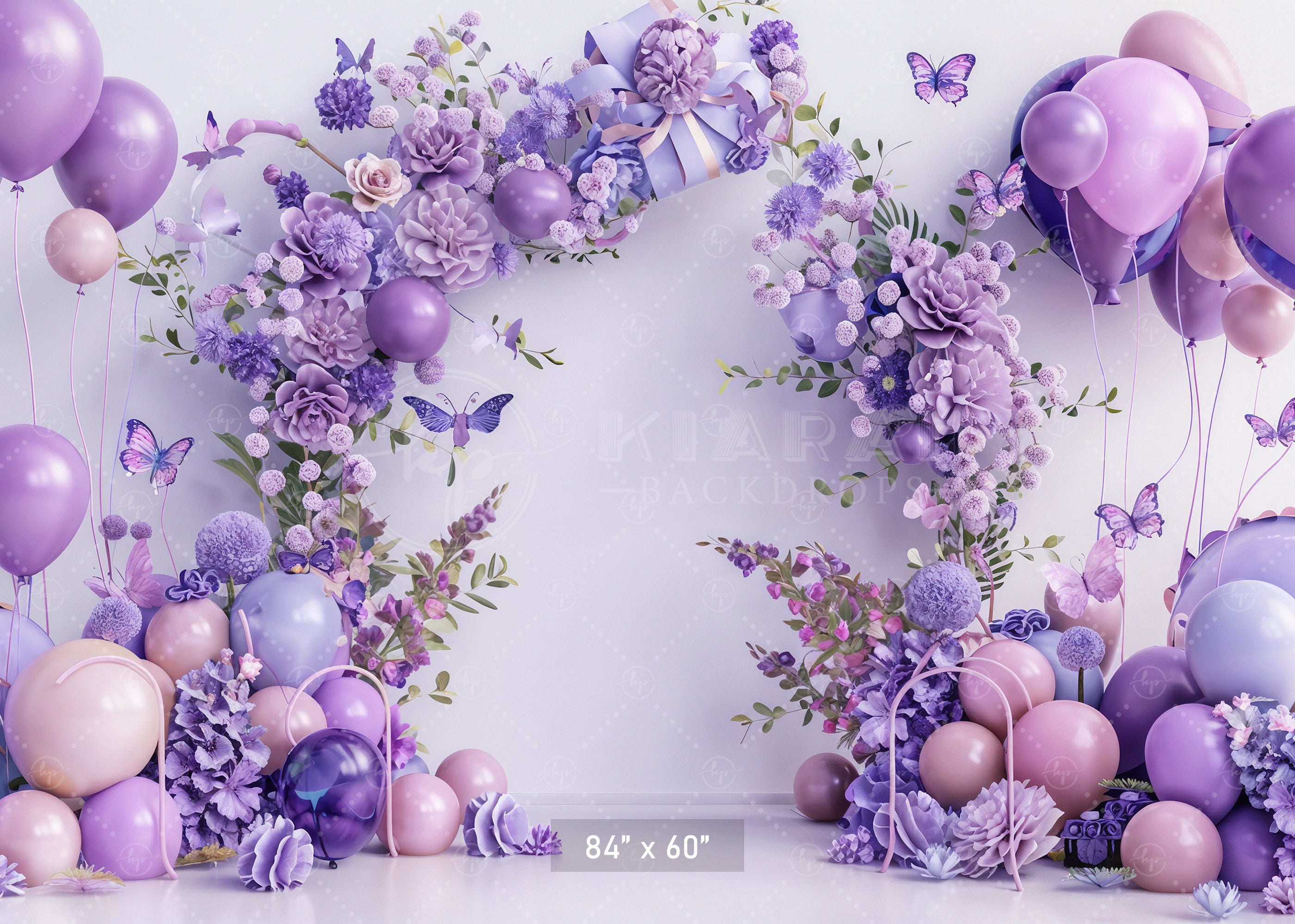 Serene Lavender Arch Backdrop