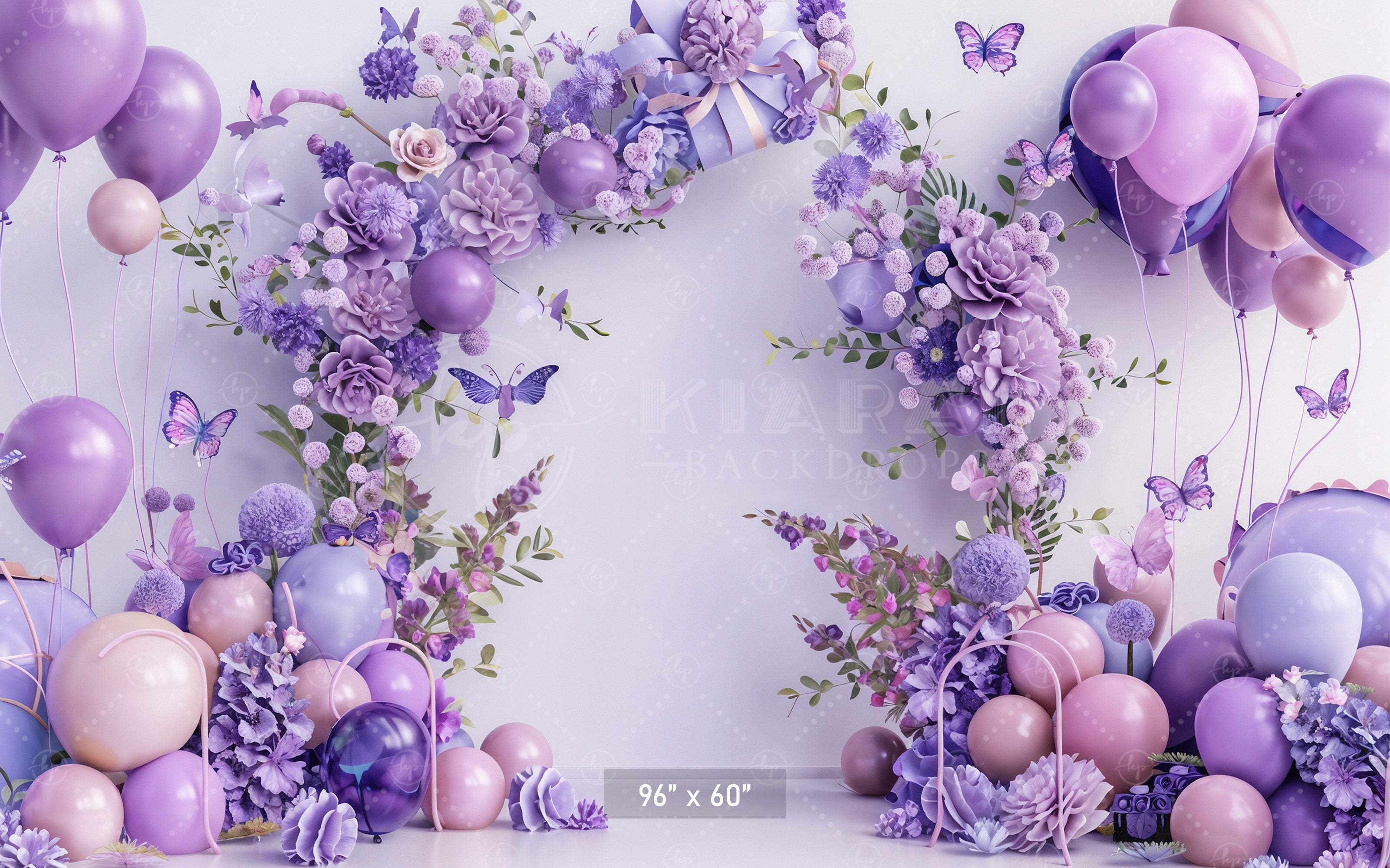 Serene Lavender Arch Backdrop