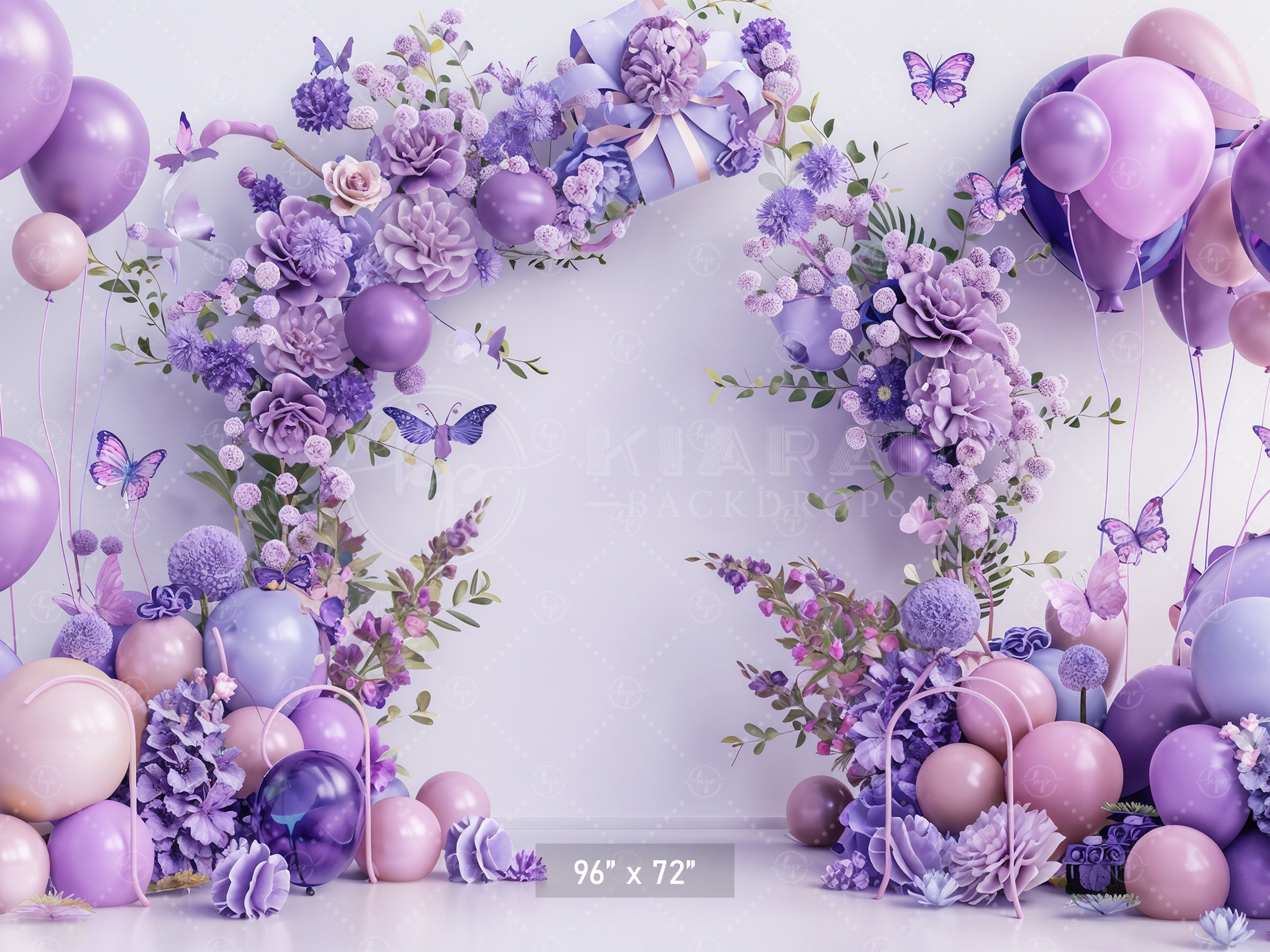 Serene Lavender Arch Backdrop