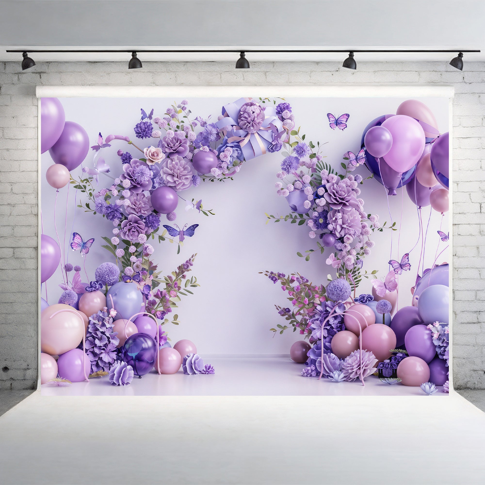 Serene Lavender Arch Backdrop