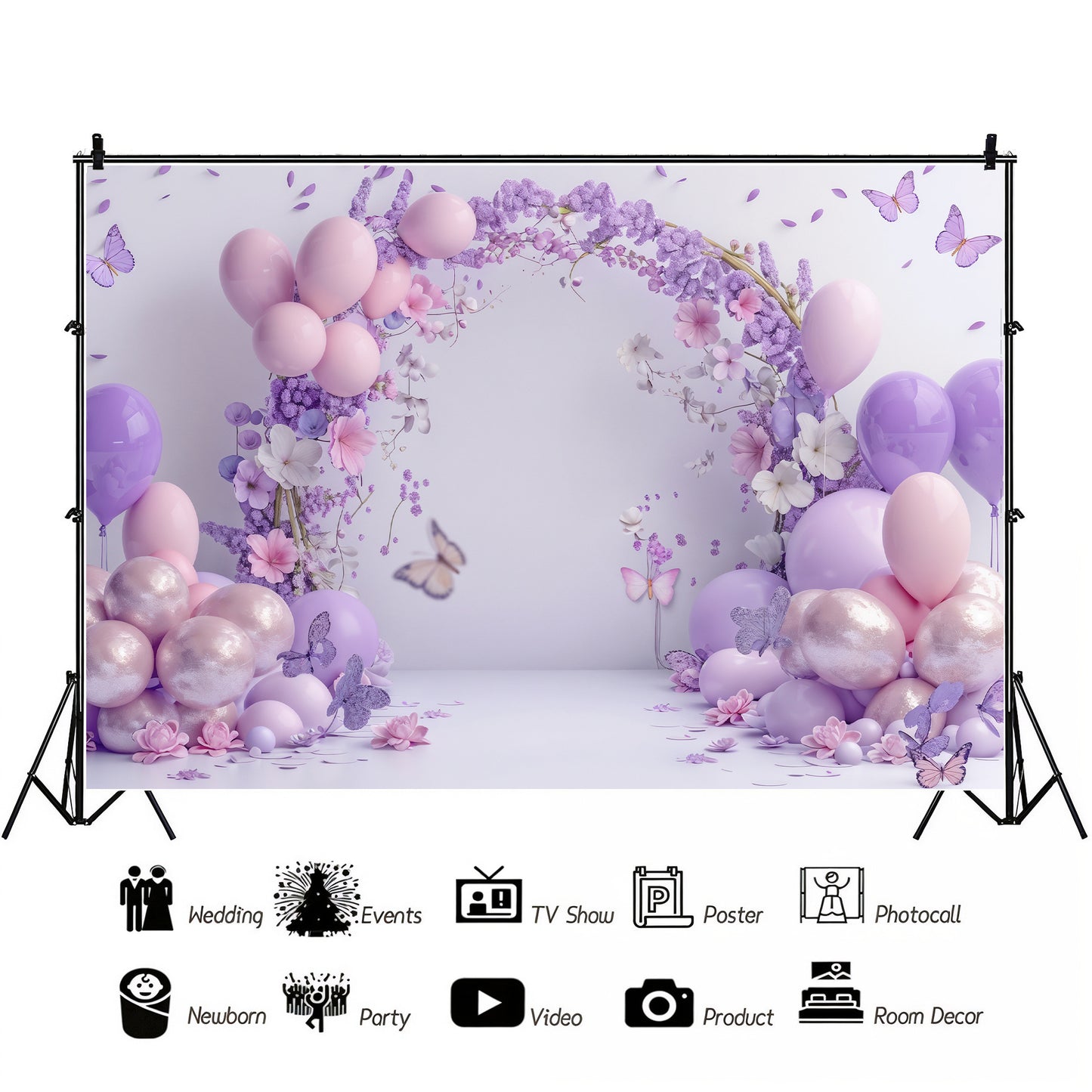 Pastel Blossom Arch Backdrop