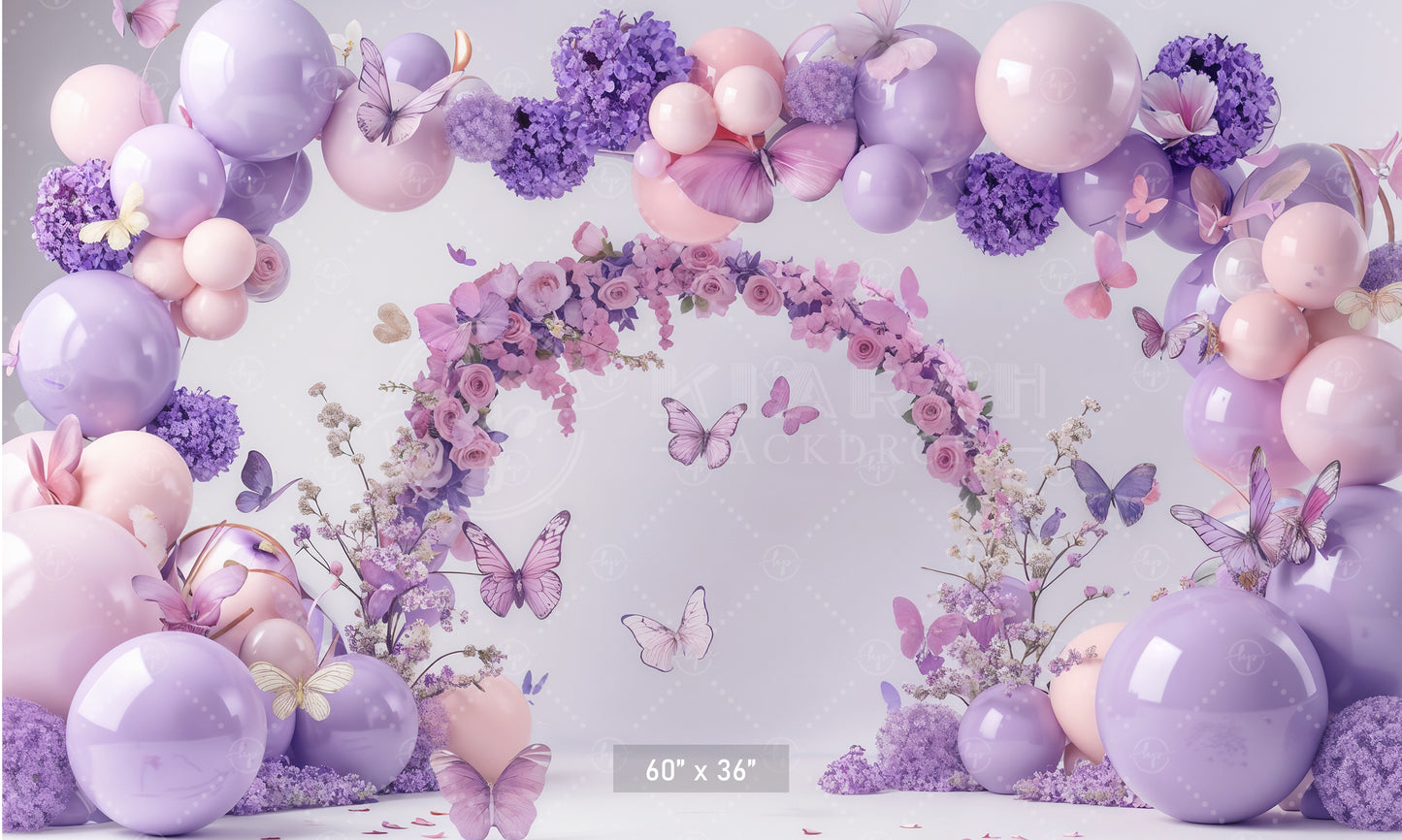 Butterfly Rose Garden Backdrop