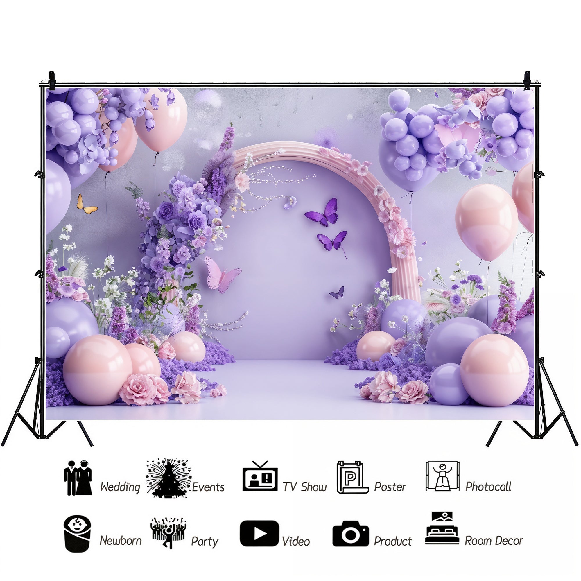 Lavender Dreamscape Arch Backdrop