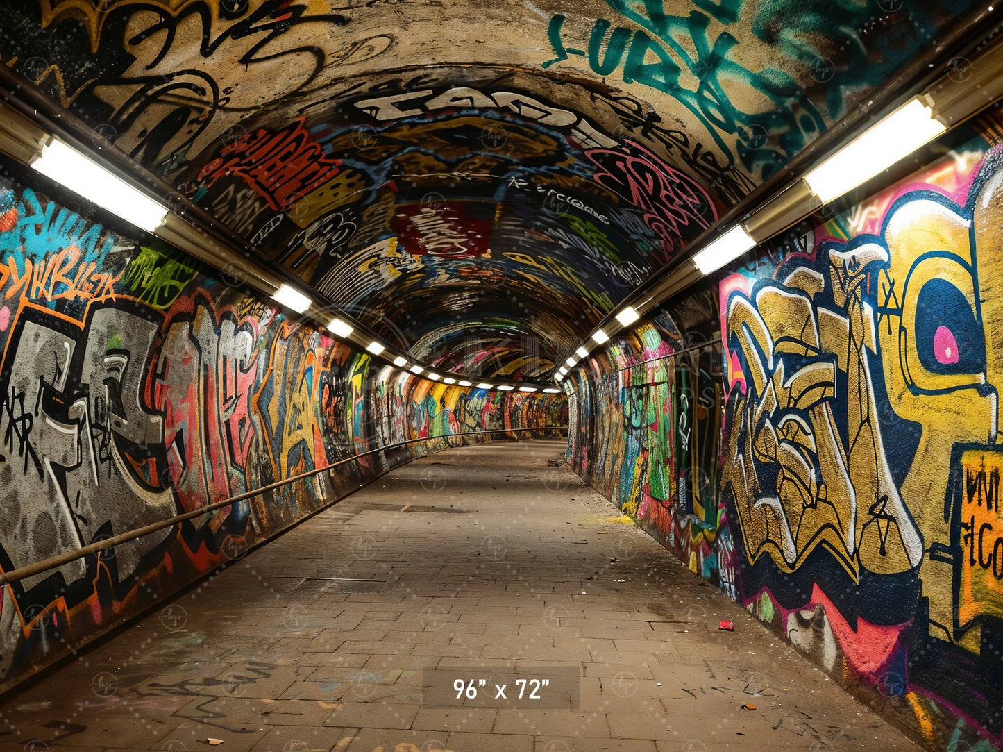 Graffiti Tunnel Vibes Backdrop