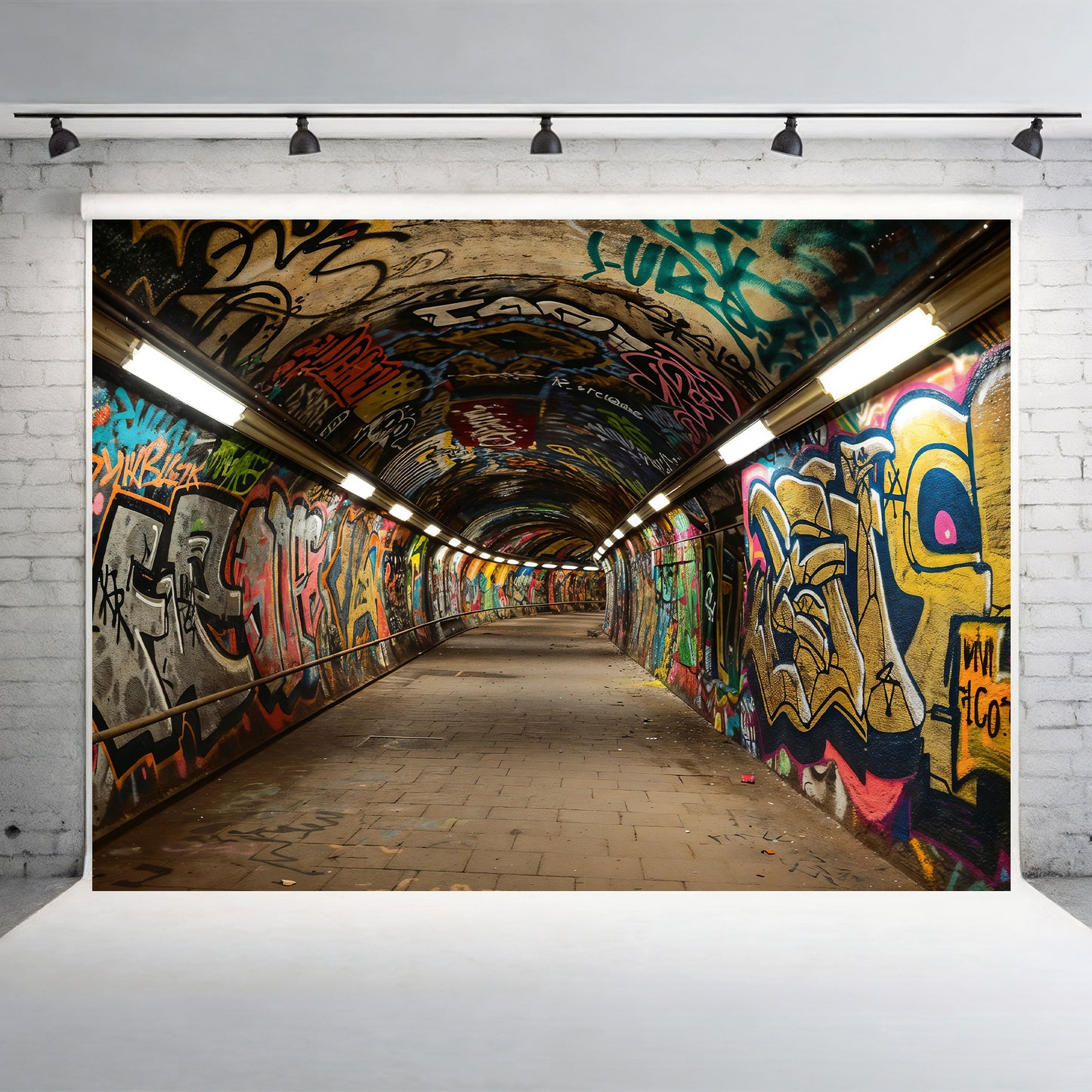 Graffiti Tunnel Vibes Backdrop