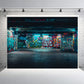 Neon Graffiti Underpass Backdrop