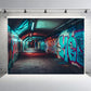 Electric Street Art Passage Backdrop