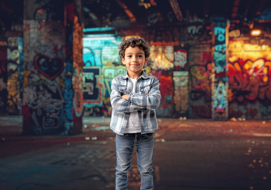 Graffiti Pillar Alley Backdrop