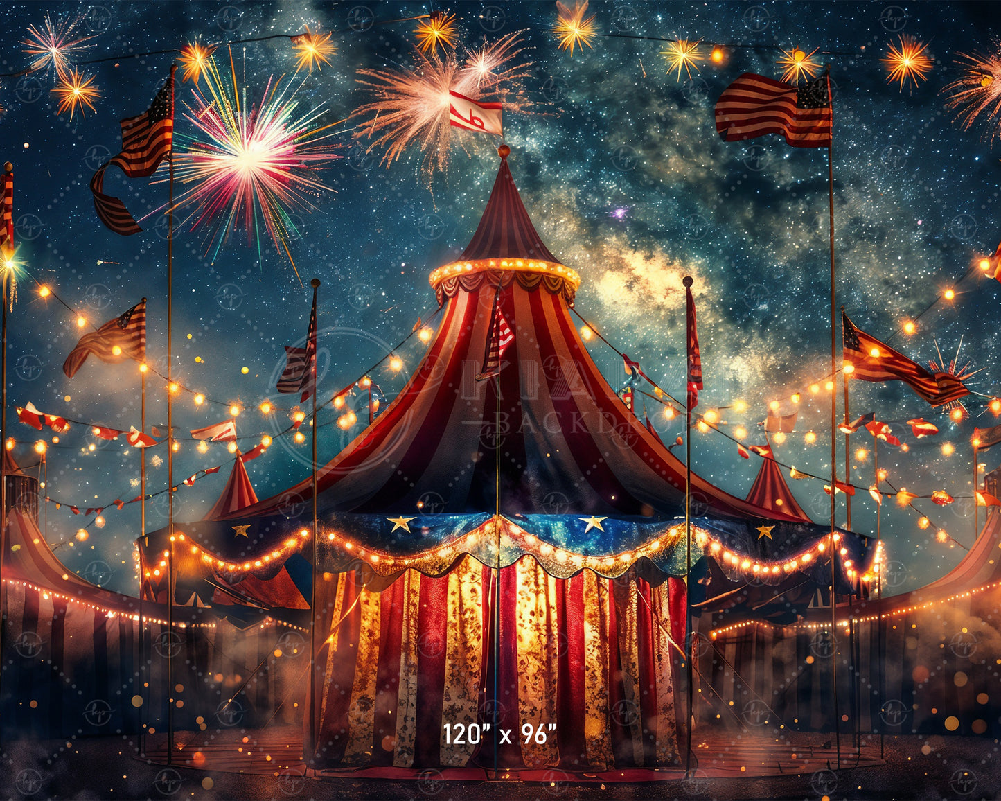 Carnival Under the Stars Backdrop